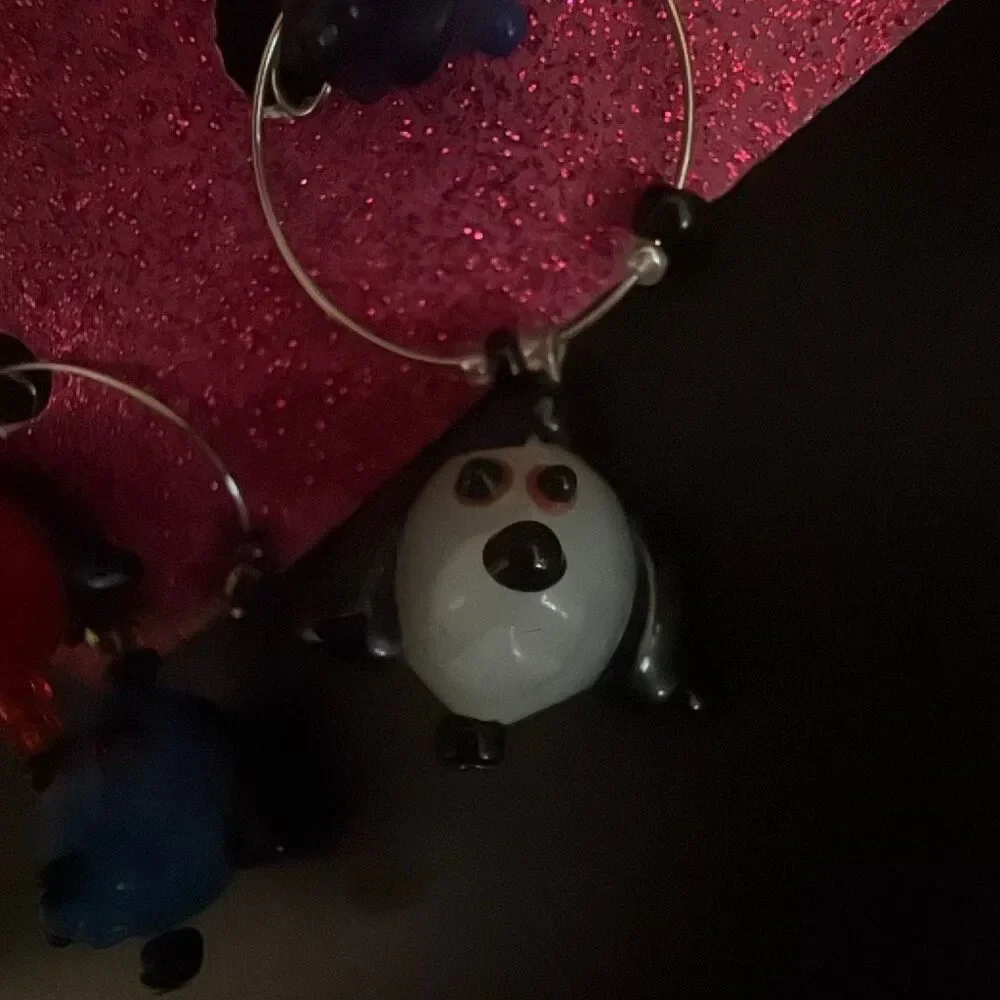 Handmade wine charms